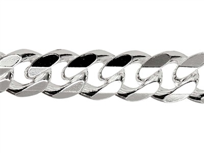 Diamantierte Gourmetkette 6,6 Mm, 45 Cm, Silber 925 - Standard Bild - 2