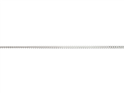 Panzerkette Diamantiert 1mm, 40-45 Cm, Silber 925 Ohne Punzierung - Standard Bild - 2