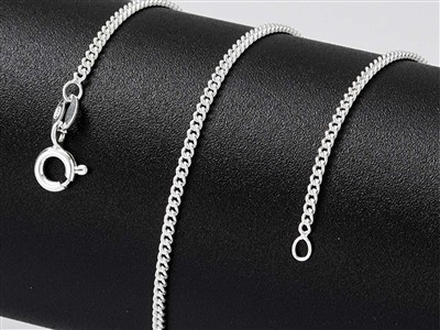 Gourmette-kette 1,8 Mm, 60 Cm, Silber 925 - Standard Bild - 4