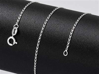 Gourmette-kettenglied Diamantiert 1mm, 55 Cm, Silber 925 - Standard Bild - 4