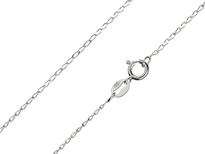 Panzerkette Mit 1 MM Diamantgeschnittene, 71 Cm, Silber 925 - Standard Bild - 1