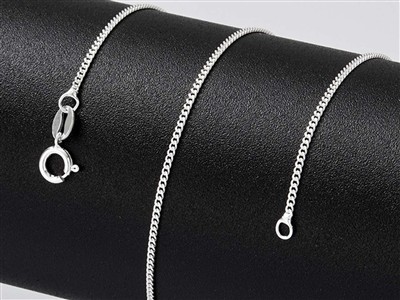Diamantierte Panzerkette 1,2 Mm, 55cm, Silber 925 - Standard Bild - 4