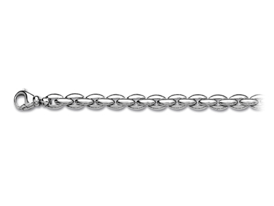 Armband Schalen 8 Mm, 20,5 Cm, Silber 925 Rh - Standard Bild - 1