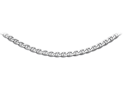 Herrenhalskette Geschlagene Marinerkette 6 Mm, 55 Cm, Silber 925 - Standard Bild - 1