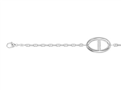 Brac Maille Marine Lisse Ag 925 1619cm Msq