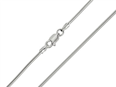 Schlangen-gliederkette Rund 1,2 Mm,60 Cm, Silber 925 - Standard Bild - 1