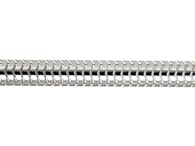 Schlangenkette Rund 5 Mm, 40 Cm, Silber 925 - Standard Bild - 2
