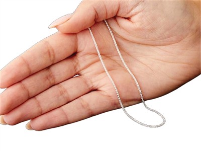 Palmier-gliederkette 1,5 Mm, 40 Cm,silber 925 - Standard Bild - 6