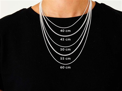 Palmgliederkette 1,5 Mm, 55 Cm, Silber 925 - Standard Bild - 4