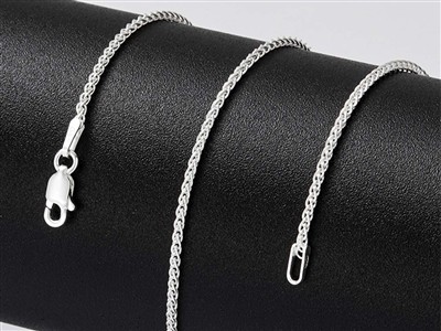 Palmgliederkette 1,5 Mm, 55 Cm, Silber 925 - Standard Bild - 5