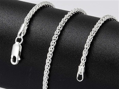 Palmgliederkette 2,5 Mm, 40 Cm, Silber 925 - Standard Bild - 5