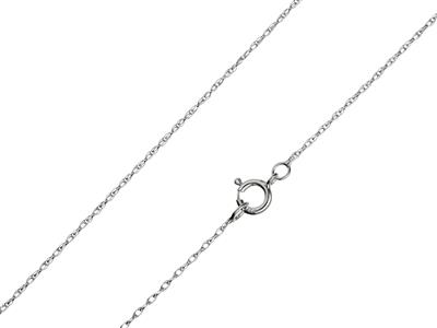 Kordelkette Aus Sterlingsilber, 20, 40cm, Ohne Punzierung