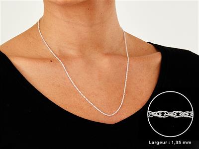 Kette Seil 1,35 Mm, 40 Cm, Silber925 - Standard Bild - 3
