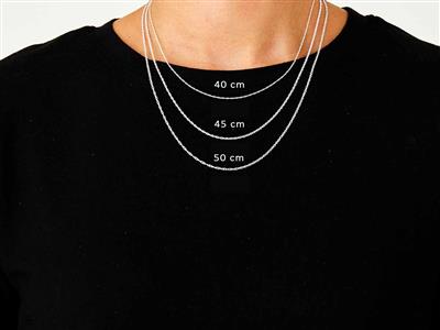 Kette Seil 1,50 Mm, 45 Cm, Silber925 - Standard Bild - 4