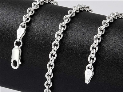 Ankerkette 3,9 Mm, 55 Cm, Silber 925 - Standard Bild - 5