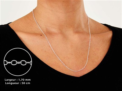 For\at-kette 1,7 Mm, 50 Cm, 925 Silber - Standard Bild - 3