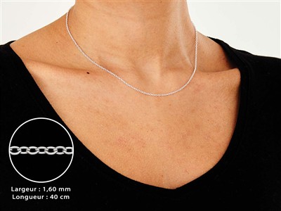 For\at-gliederkette 1,6 Mm, 40 Cm, Silber 925 - Standard Bild - 3