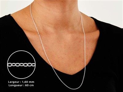 For\at-kette 1,6 Mm, 60 Cm, Silber 925 - Standard Bild - 3