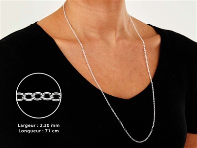 For\at-gliederkette 2,3 Mm, 71 Cm, Silber 925 - Standard Bild - 3