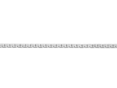 Venezianische Maschenkette Diamantiertem Spiegel 0,7 Mm, 45 Cm, 925er Silber - Standard Bild - 2