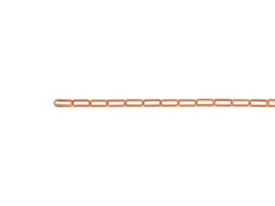 Kette Mit Rechteckigen Maschen 2,10mm, Ros{gold 18k. Ref. 00863bis - Standard Bild - 3