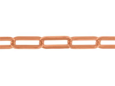 Rechteckige Maschenkette 3,40 Mm, Rosgold 18k. Ref. 00861bis