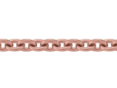 Kette Netz Runde Ankerkette 1,50 Mm, 18k Rotgold. Ref. 00340 - Standard Bild - 2