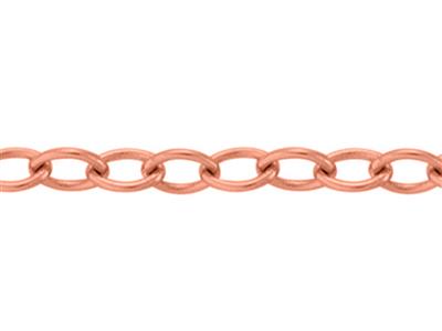 Kette Netz Runde Ankerkette Leicht 1,20 Mm, 18k Rotgold 5n. Ref. 00876 - Standard Bild - 2