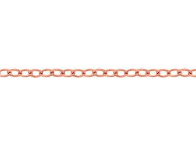 Kette Netz Runde Ankerkette Leicht 1,20 Mm, 18k Rotgold 5n. Ref. 00876 - Standard Bild - 3