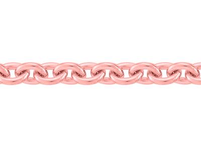 Kette Netz Runde Ankerkette 2,50 Mm, Rosgold 18k 4n. Ref. 00365