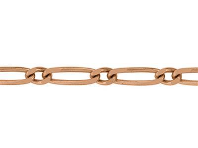 Figaro-glied Mit Alternierenden Maschen 1/1,1,50 Mm, 18k Rotgold 4n. Ref. 00894 - Standard Bild - 2