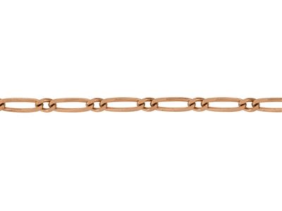 Figaro-glied Mit Alternierenden Maschen 1/1,1,50 Mm, 18k Rotgold 4n. Ref. 00894 - Standard Bild - 3