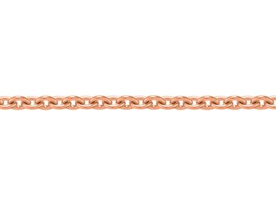 Kette Mesh Runde Ankerkette 1,30 Mm, Gold Rosa 18k. Ref. 00335 - Standard Bild - 3