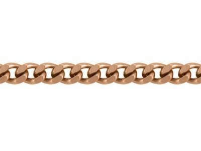 Diamantbesetzte Gourmette-maille-kette 1 Mm, 18 Karat Rotgold. Ref. 00230