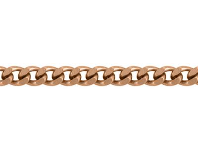 Diamantbesetzte Gourmette-maille-kette 1 Mm, 18 Karat Rotgold. Ref. 00230 - Standard Bild - 2