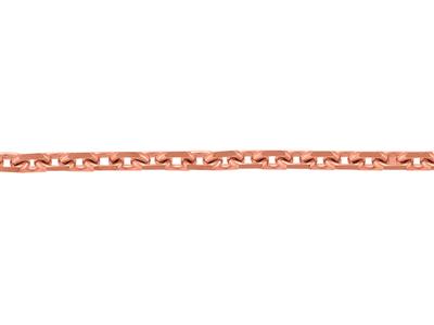 Kette Ankerkette Diamantmasche 1,35mm, 18k Rotgold 5n. Ref. 00440hj - Standard Bild - 3