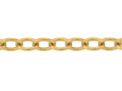 Kette Aus Ovalen Forat-maschen 1,70 Mm, Gelbgold 18k. Ref. 20027