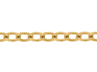 Kette Aus Ovalen For\at-maschen 1,70 Mm, Gelbgold 18k. Ref. 20027 - Standard Bild - 2