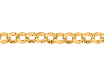 Kette Aus Massiven Jaseron-maschen 5 Mm, 18 Karat Gelbgold. Ref. 00431 - Standard Bild - 1