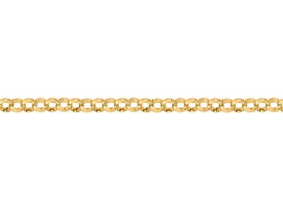 Kette Aus Hohlen Jaseron-maschen 8 Mm, 18k Gelbgold. Ref. 00484 - Standard Bild - 3