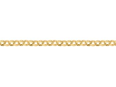 Kette Aus Hohlen Jaseron-maschen 6,40 Mm, 18k Gelbgold. Ref. 00486 - Standard Bild - 3