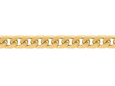 Massive Gewölbte Panzerkettenglied 5,40 Mm, 18k Gelbgold. Ref. 00394