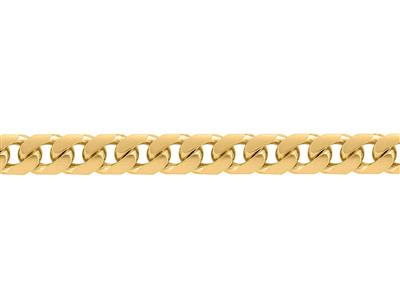 Massive Gewölbte Panzerkettenglied 5,40 Mm, 18k Gelbgold. Ref. 00394 - Standard Bild - 2