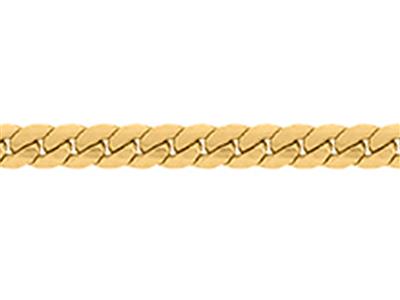 Massive Englische Kettenglied 1,40mm, 18k Gelbgold. Ref. 00082