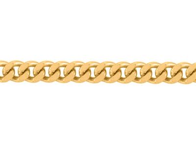 Diamantgeschnittene Gourmette-glied1mm, 18k Gelbgold. Ref. 00230