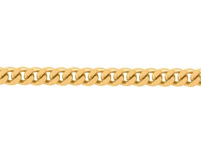 Kette Mit Diamantbesetzten Gourmet-maschen 1 Mm, 18 Karat Gelbgold. Ref. 00230 - Standard Bild - 2