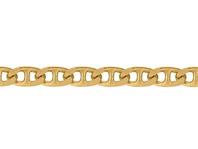 Kette Aus Flachen Ankerkettengliedern 3 Mm, Gelbgold 18k. Ref. 00162 - Standard Bild - 2