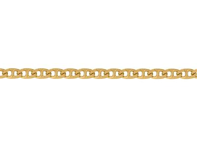 Kette Aus Flachen Ankerkettengliedern 3 Mm, Gelbgold 18k. Ref. 00162 - Standard Bild - 3