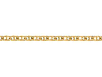 Kette Aus Flachen Marine-maschen 3 Mm, 18k Gelbgold. Ref. 00162 - Standard Bild - 3