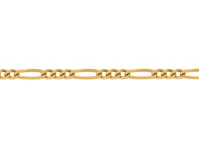 Figaro-kette Mit Alternierenden Maschen 1/3, 2,50 Mm, 18k Gelbgold. Ref. 00222 - Standard Bild - 3